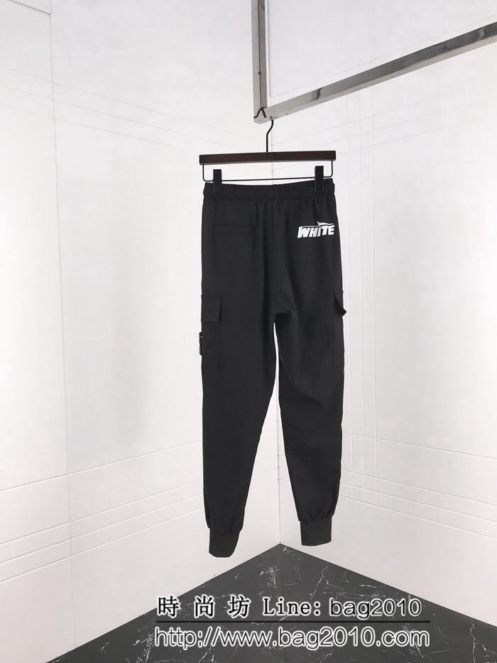 OFF 19早春薄款 字母刺繡 多口袋 男款休閒褲 ydi2418